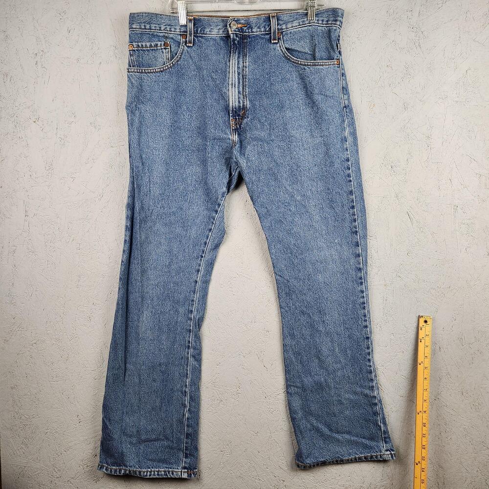 Vintage Levis 517 Jeans Mens 38x32 Blue Boot Cut Denim Classic Fit Zip Fly Y2K
